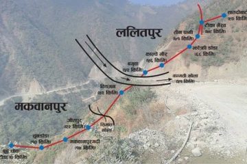 पहिरोले काठमाडौं–हेटौंडा जोड्ने कान्तिलोकपथ अवरुद्ध